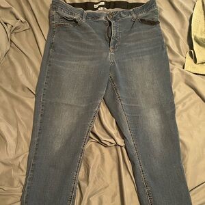 Ava & Viv Women's Skinny Jeans in Medium Blue Wash